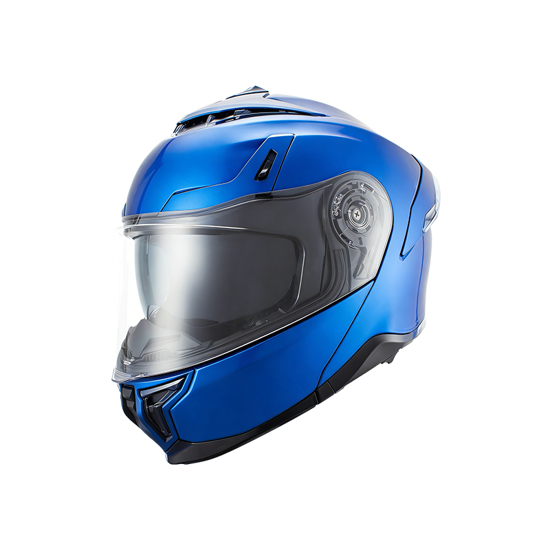 Откидной мотоциклетный шлем с двойными козырьками Bluetooth